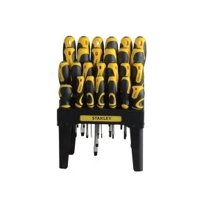 Stanley Tools 062142 Screwdriver Set, In Rack 26 Piece SL/PH/PZ/TX