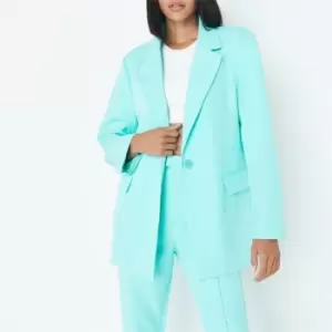 Missguided Oversized Tailored Blazer - Blue