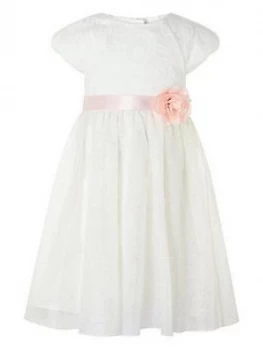 Monsoon Girls Melody Sparkle Dress - Ivory