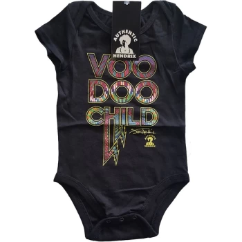 Jimi Hendrix - Voodoo Child Kids 6-9 Months Babywear - Black