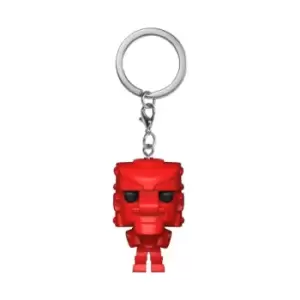 Retro Toys Mattel RockEmSockEmRobot Red Funko Pop! Keychain