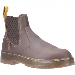 Dr Martens Eaves Elasticated Safety Boot Brown Size 5