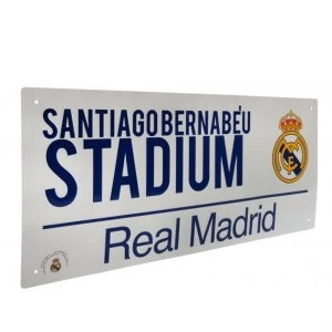 Real Madrid FC Street Sign