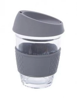 Premier Housewares Mimo Travel Mug With Silicone Lid And Band - Grey