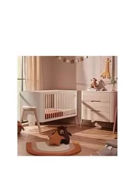 Troll Torsten 2Pc Set Cot Bed And Dresser White