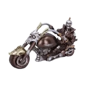 Wheels of Steel 29cm Steampunk Motorcycle Skeleton Figurine