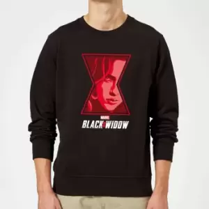 Black Widow Close Up Sweatshirt - Black - M - Black