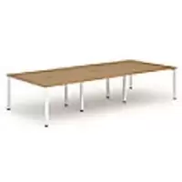 dynamic Computer Desk Evolve Plus B6P14OAKW Oak 4200 mm x 1600 mm x 730 mm