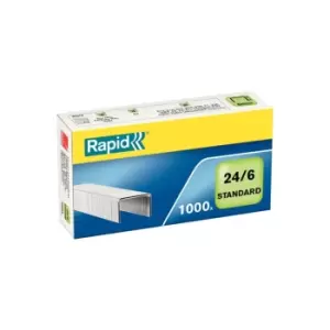 Rapid Standard Staples 246 1000 - Outer carton of 20