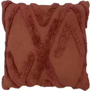 Kamjo Geometric Tufted Cushion Red - Red - Furn.