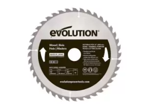 Evolution GW255TCT-40 40T 255mm Wood Circular Saw Blade