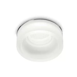 Ideal Lux Round Recessed Downlight White, 3000K, 10W