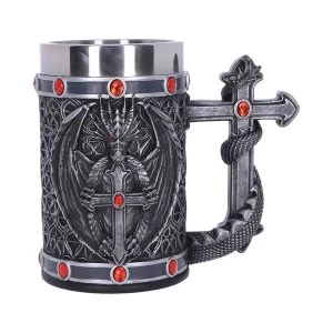 Silver Dragon Obsidian Tankard