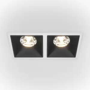 Maytoni Alfa LED Twin Recessed Downlight White, Black, 2350lm, 4000K