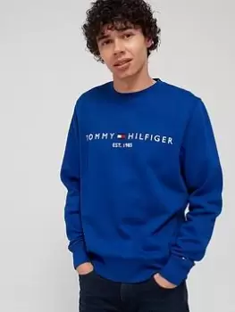 Tommy Hilfiger Tommy Logo Sweatshirt - Bold Blue , Bold Blue, Size S, Men