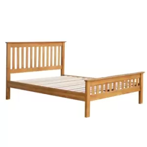 Crazy Price Beds Chelford Oak Wooden King Bed