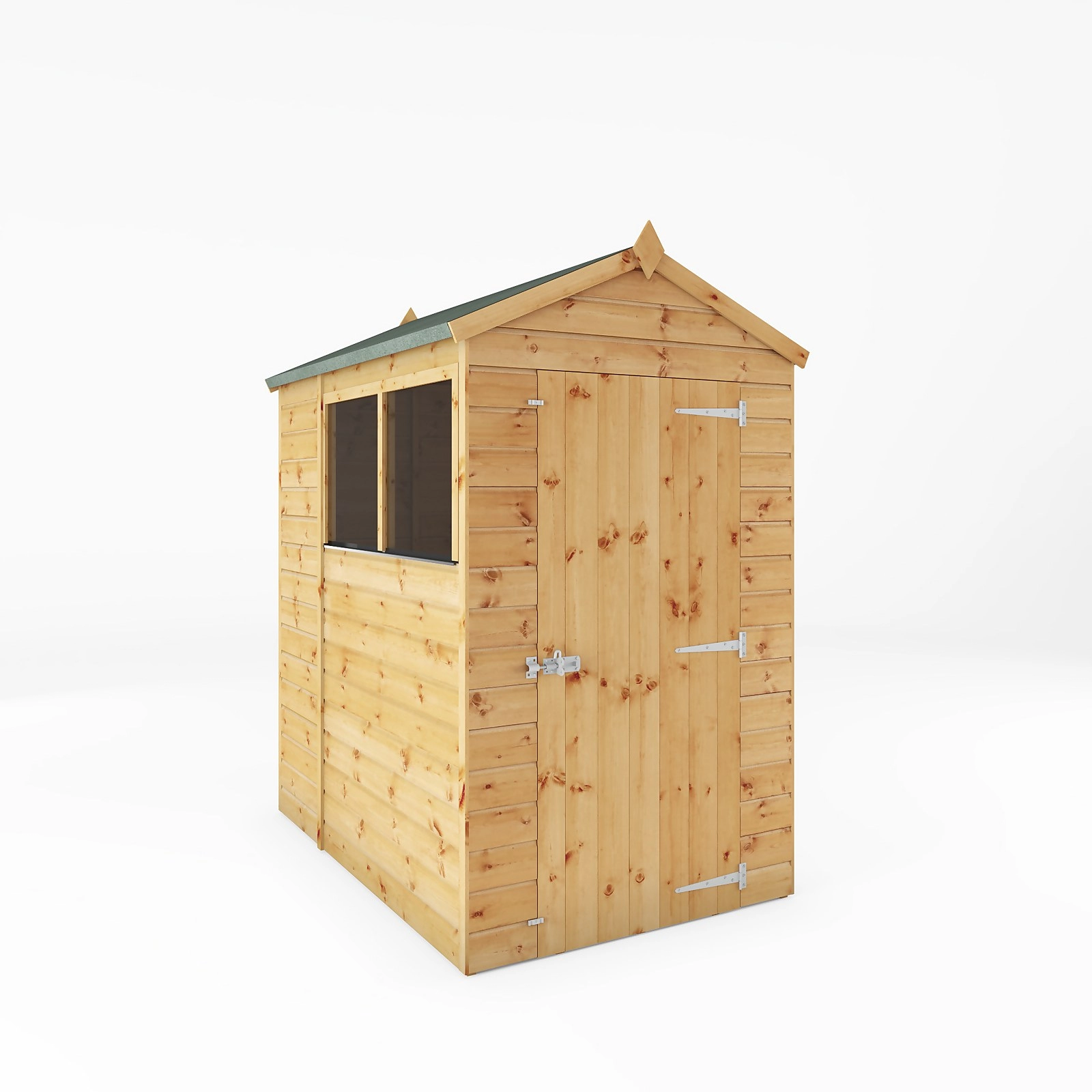 Mercia Garden Products Mercia 6 x 4ft Shiplap Apex Shed Wood