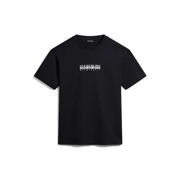 Napapijri Small Box Logo Short Sleeve T Shirt - Black L