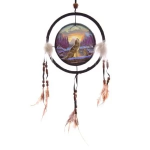 Decorative Howling at the Sunset 16cm Dreamcatcher