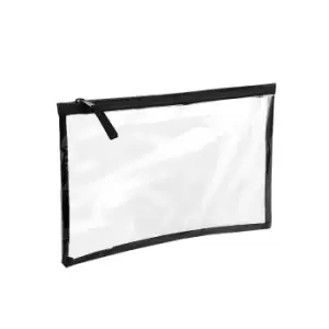 BagBase Clear Grab Pouch (One Size) (Clear/Black)