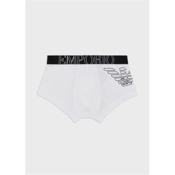 Emporio Armani Eagle Leg Trunks White Size L Men