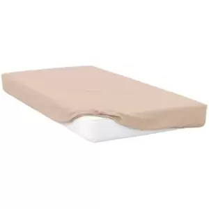 Belledorm 400 Thread Count Egyptian Cotton Fitted Sheet (Superking) (Cream) - Cream