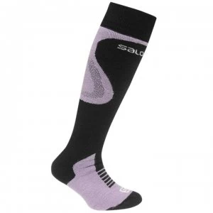 Salomon XMax Socks Junior Girls - Black/Lila