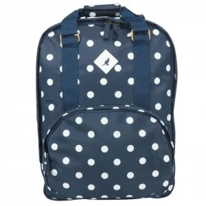 Kangol Waxed Spot Backpack - Navy Spot