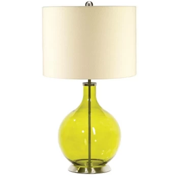 Elstead Orb Lime - 1 Light Table Lamp Lime, E27