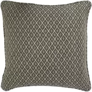 Paoletti Tangier Geometric Cushion Cover (One Size) (Monochrome)