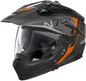 Nolan N70-2 X Bungee N-Com Helmet, black-orange, Size L, black-orange, Size L