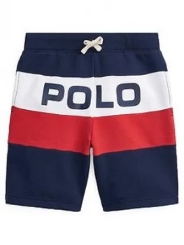 Ralph Lauren Boys Polo Colourblock Jersey Short - Navy, Size 6 Years