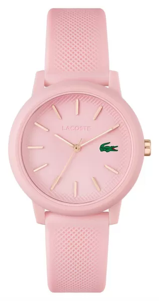 Lacoste 2001213 12.12 Pink Dial Pink Resin Strap Watch