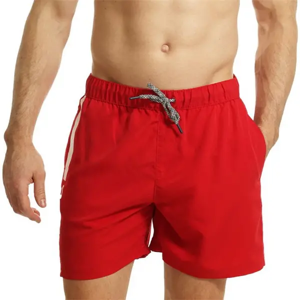 Ript Essentials Verticle Stripe Swimming Trunks Mens - Red S