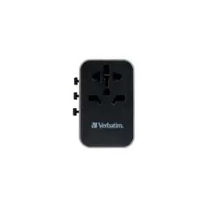 Verbatim Universal Travel Adapter 3 X USB/2 X Type-c