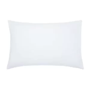 Joules Cotton Percale Plain Dye Pair of Standard Pillowcases, Chalk