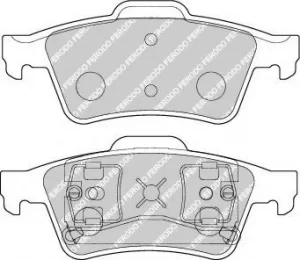 Ferodo FDB1540 Brake Pad Set Rear Axle Premier Car