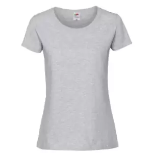 Fruit Of The Loom Womens/Ladies Ringspun Premium T-Shirt (L) (Taupe Grey)