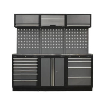 Sealey - APMSSTACK07SS Modular Storage System Combo - Stainless Steel Worktop