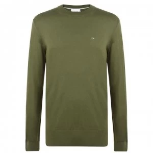 Calvin Klein Cotton Embroidered Jumper - Green 356