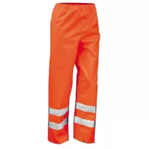 Result Mens Hi-Vis Trousers / Pants (Pack of 2) (S-M) (Hi Vis Orange)