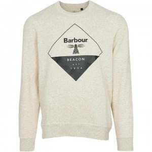 Barbour Beacon Blaze Sweatshirt - Ecru Marl BE54