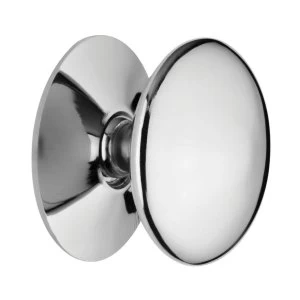 Wickes Victorian Door Knob - Chrome 38mm Pack of 4