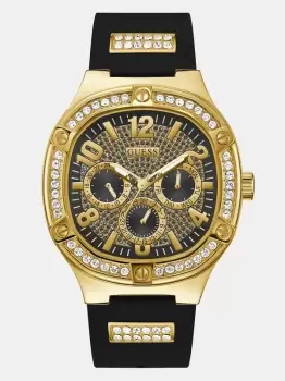 Guess Multi-Function Watch With Crystal Applique