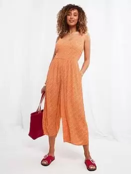 Joe Browns Summer Days Jumpsuit Orange, Size 10, Women