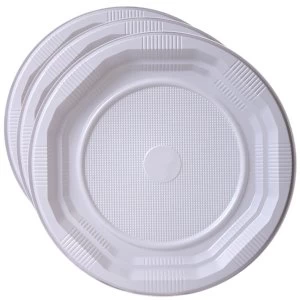 Robert Dyas Essential Housewares Disposable Plastic Plates - 25 Pack