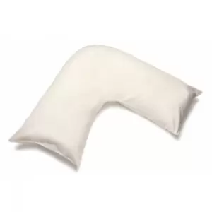 Belledorm Easycare Percale V-Shaped Orthopaedic Pillowcase (One Size) (Ivory)