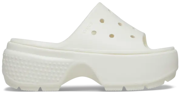 Crocs Unisex Stomp Slides Chalk W5/M4