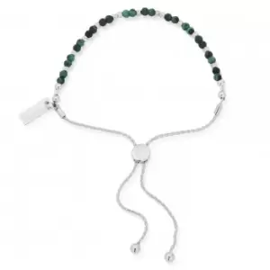 Dainty Sparkle Malachite Adjuster Bracelet SBAMFB