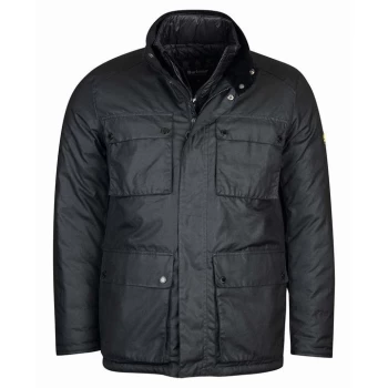 Barbour International Legacy Clarence Wax Jacket - Black BK91